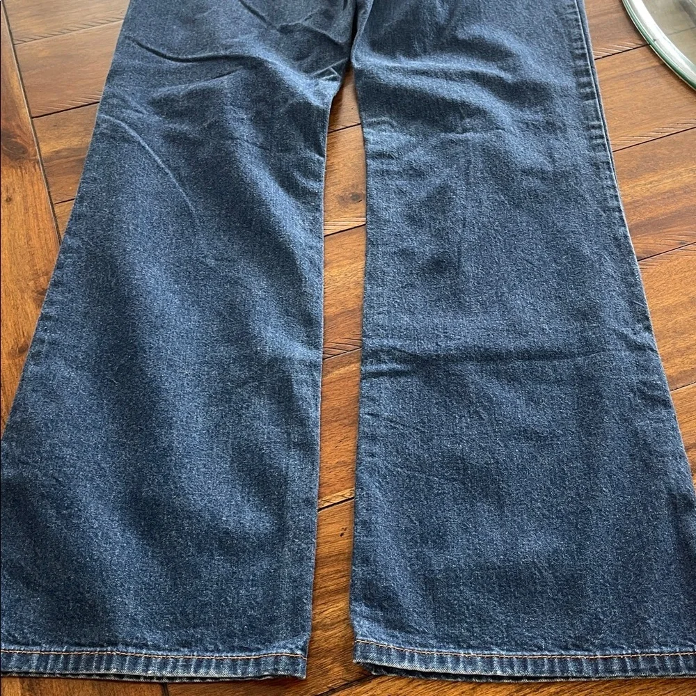 Vintage Lucky Brand Dungarees Easy Rider bootcut blue jeans 6/28 USA made Y2K - Picture 4 of 12